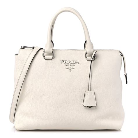 prada phenix vitello leather satchel|PRADA Vitello Phenix Satchel White 1325331.